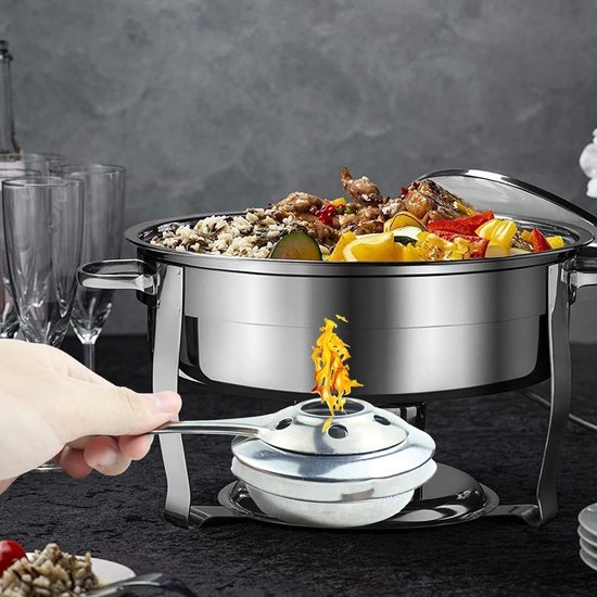 2 Stuks Mini RVS Fondue Branders, Alcohol Branders voor Fondue en Camping, Perfect voor Hot Pot en Buffetten — afbeelding 4