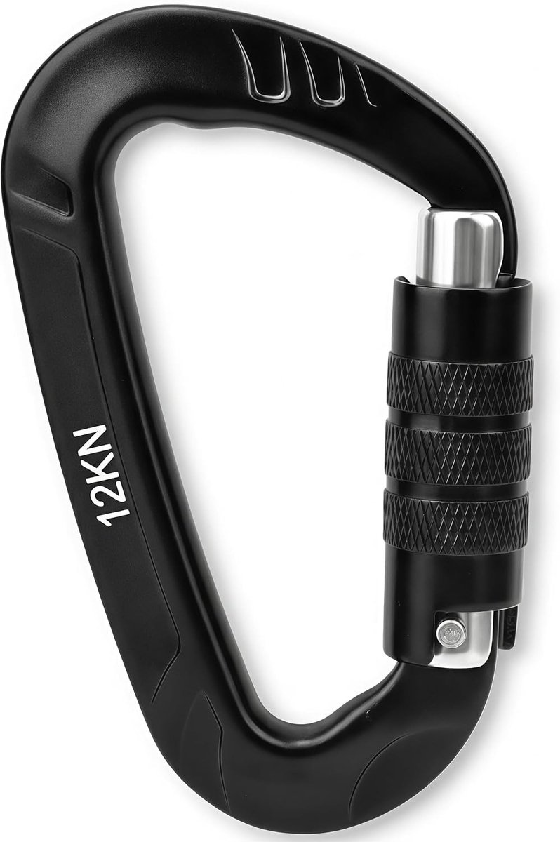 Stevige en Duurzame Carabiner Clip met Automatische Vergrendeling voor Sleutelhanger, Hammock en Yoga