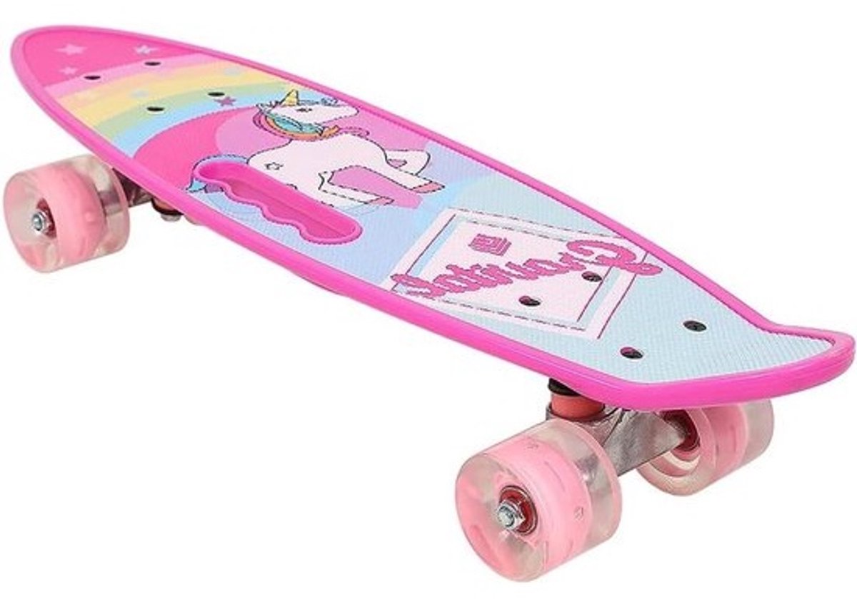 Compleet Skateboard - Cruiser Skateboard - Stunts Oefenen - 7-Laags Esdoorn Deck - 79.5 x 20 cm - Eenhoorn