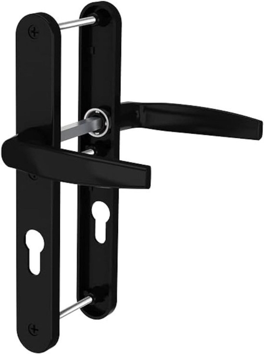 Deurgrepen Set - Deurkrukken Deurhendels - Voordeur Beveiligen - Moderne Stijl - 230 x 40 mm - Zwart Mat