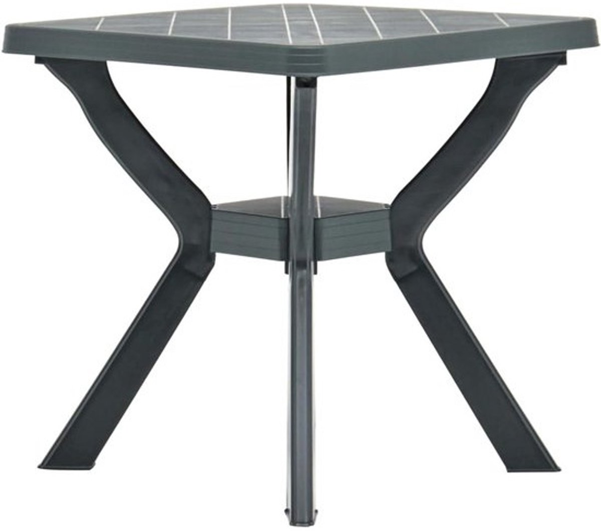 Bistrotafel - Tuintafel Terrastafel - Buiten Eten - Weerbestendig Kunststof - 70 x 70 x 72 cm - Groen
