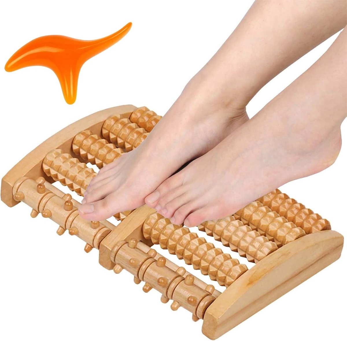 Houten Voetmassage Roller voor Ontspanning, Stressverlichting en Verbeterde Bloedcirculatie