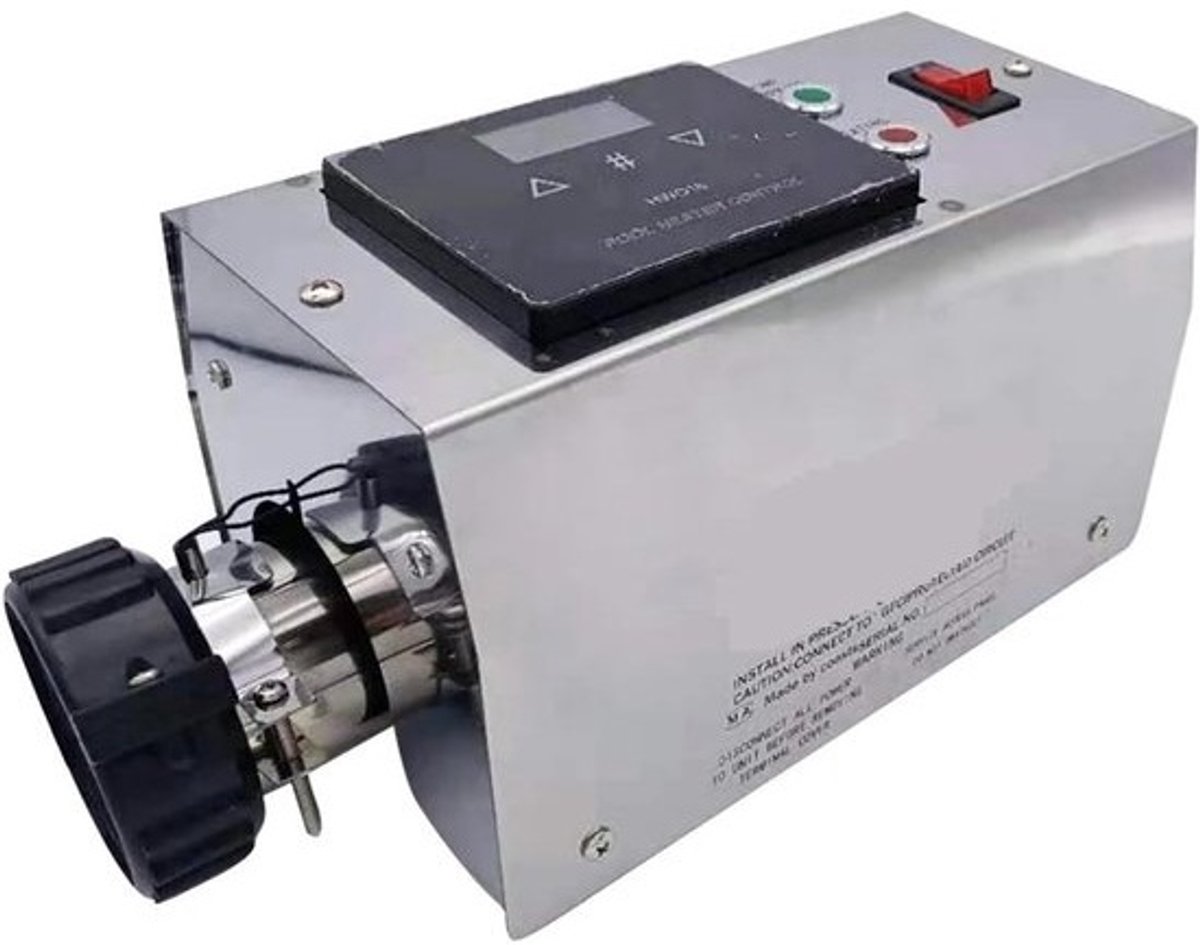 Zwembad Verwarming - Waterverwarmer Spa - Comfortabel Zwemmen - Automatische Temperatuurregeling - 3KW - Wit