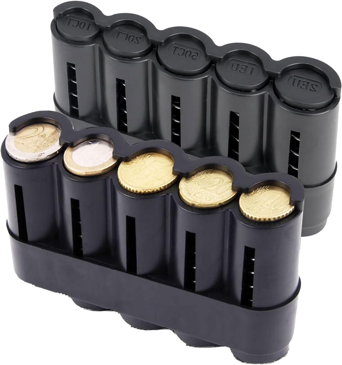 Coin Dispenser en Coin Sorter Set voor Muntverdeling, Perfect voor Taxichauffeurs, Verkopers en Diensten, 2 Stuks