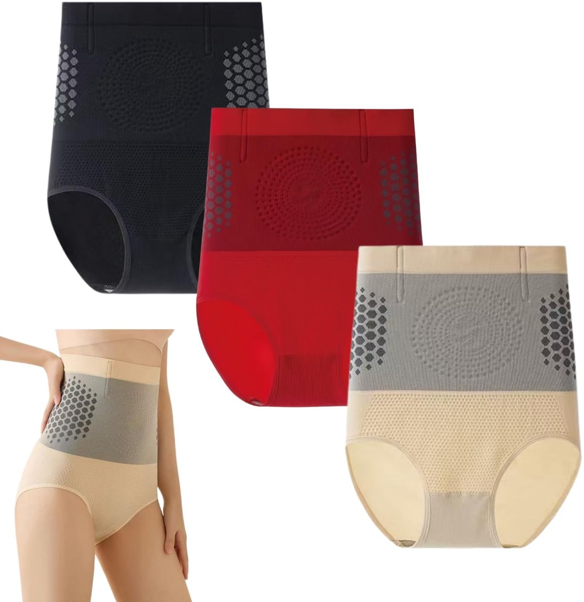 Sculptuurshorts dames 4-in-1 - Hoge taille en buikcontrole