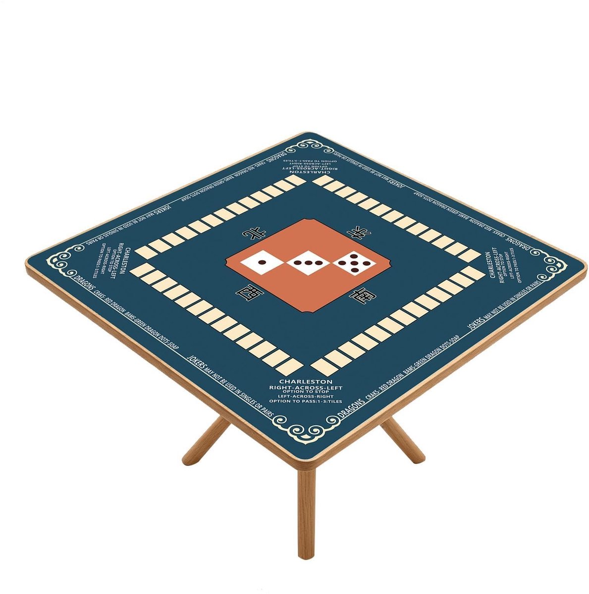 Amerikaanse Mahjongmat - Geluiddempende Onderlegger 80 x 80 cm