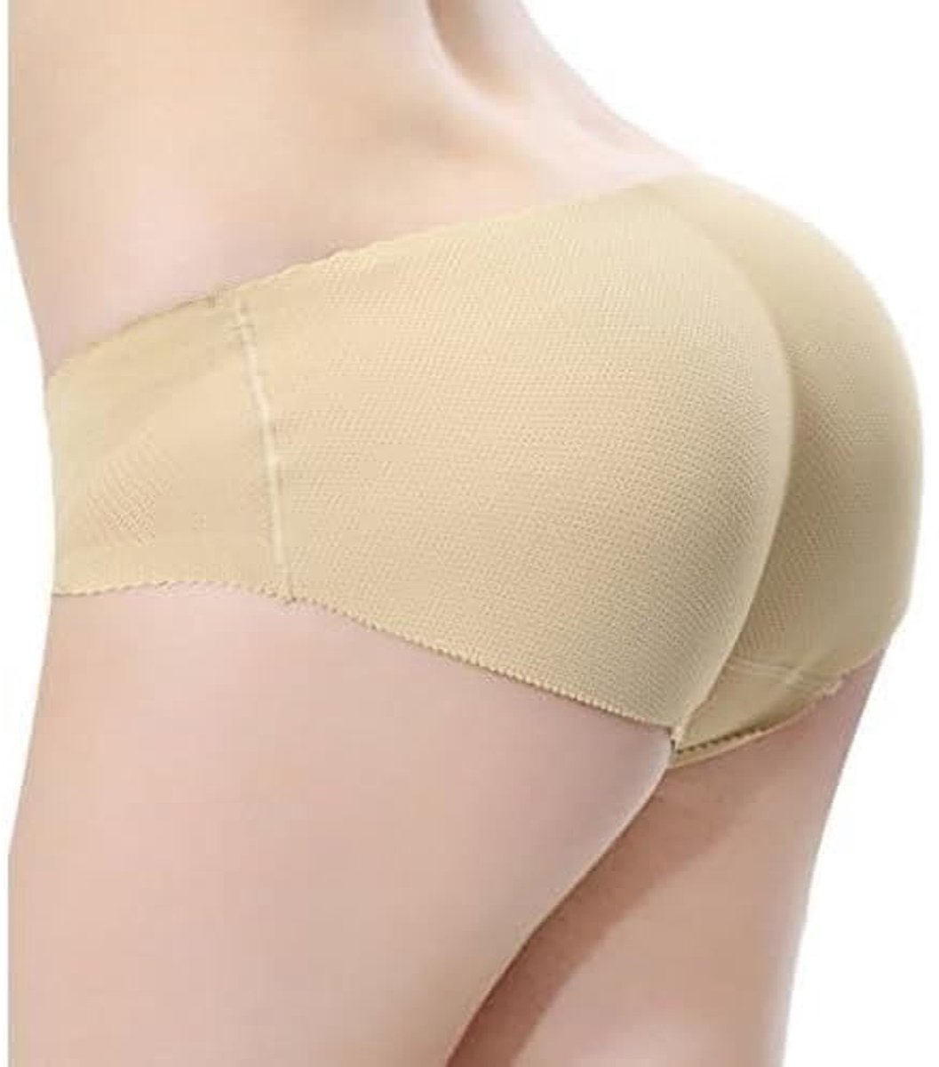 Padded Seamless Butt Hip Enhancer - Beige