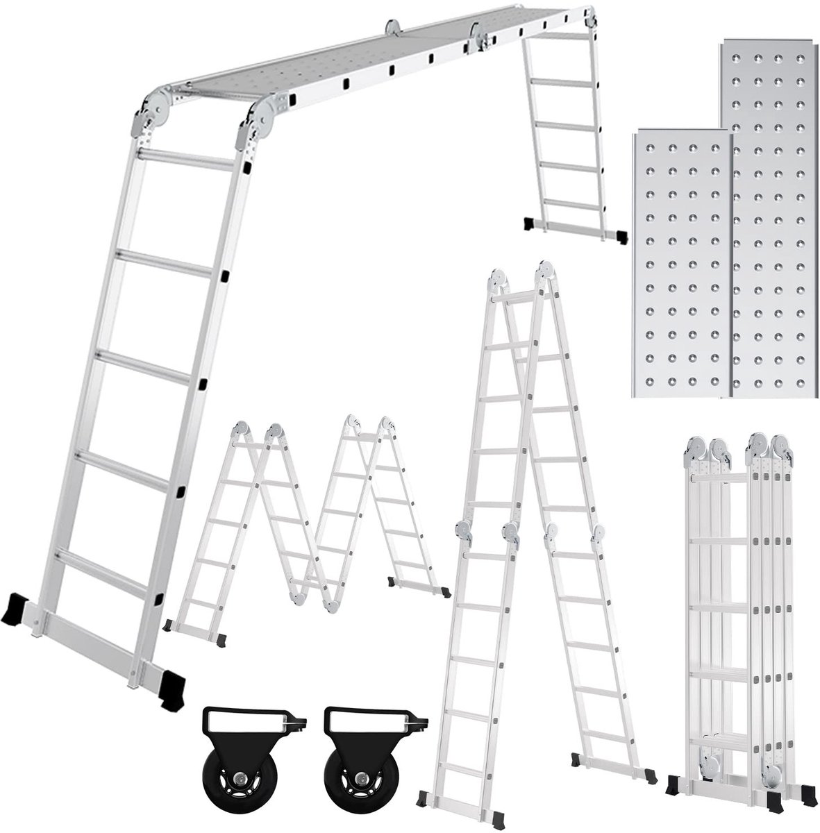 Aluminium Multi-Purpose Ladder - 5.8 m met 20 treden