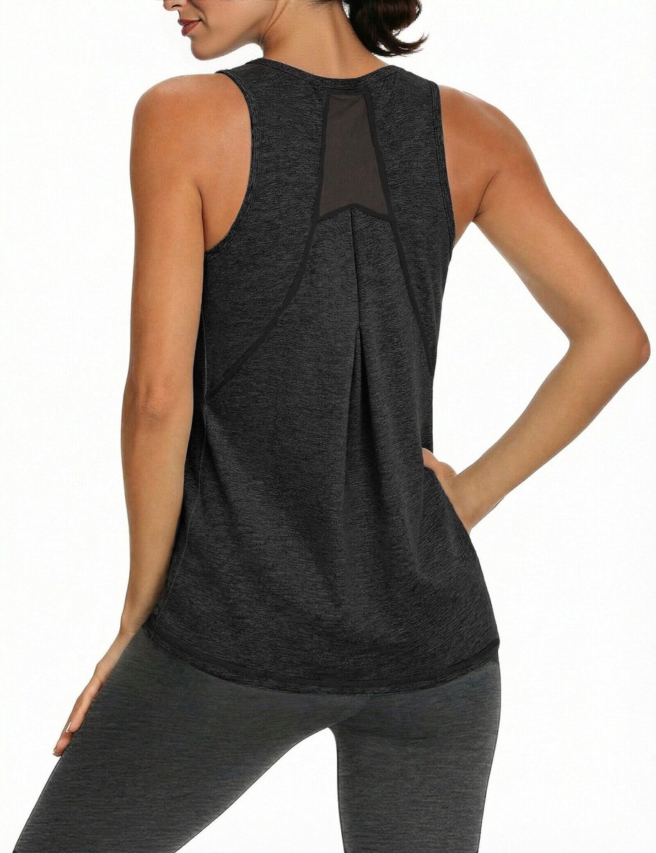 Dames Tanktop - Snug Collar - Zwart