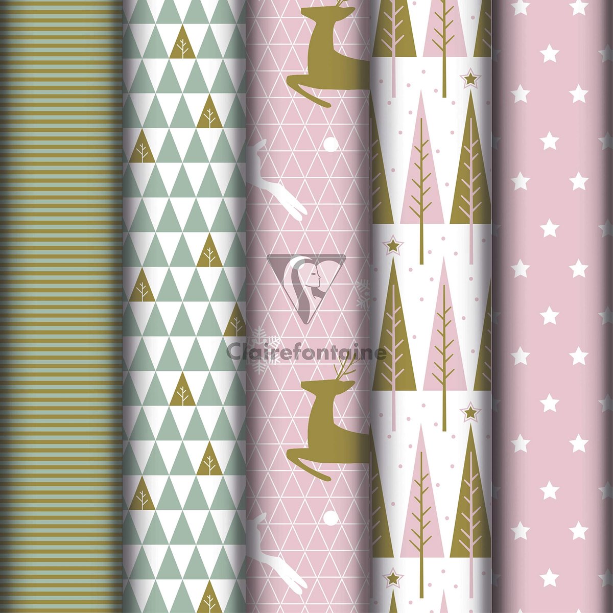 Cadeaupapier Rol - 10 Stuks 5x0.7m - Kerstmotief