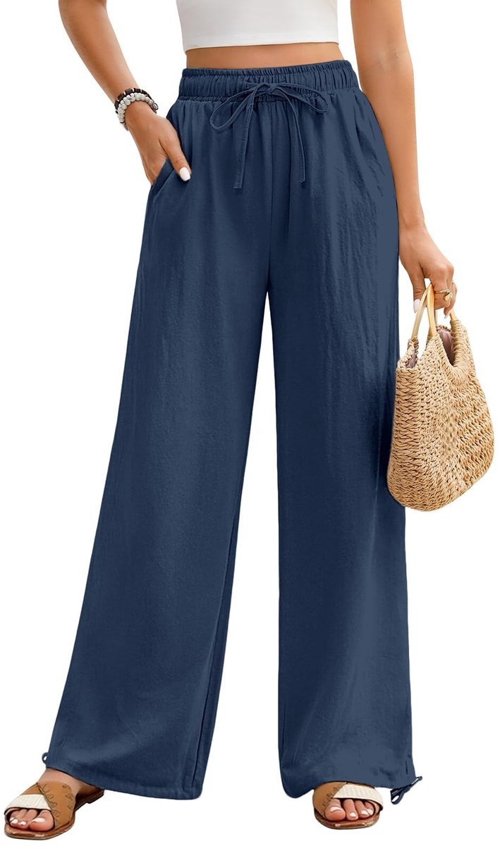 Zomerbroek voor Dames - Lichtgewicht en Comfortabel - Navy