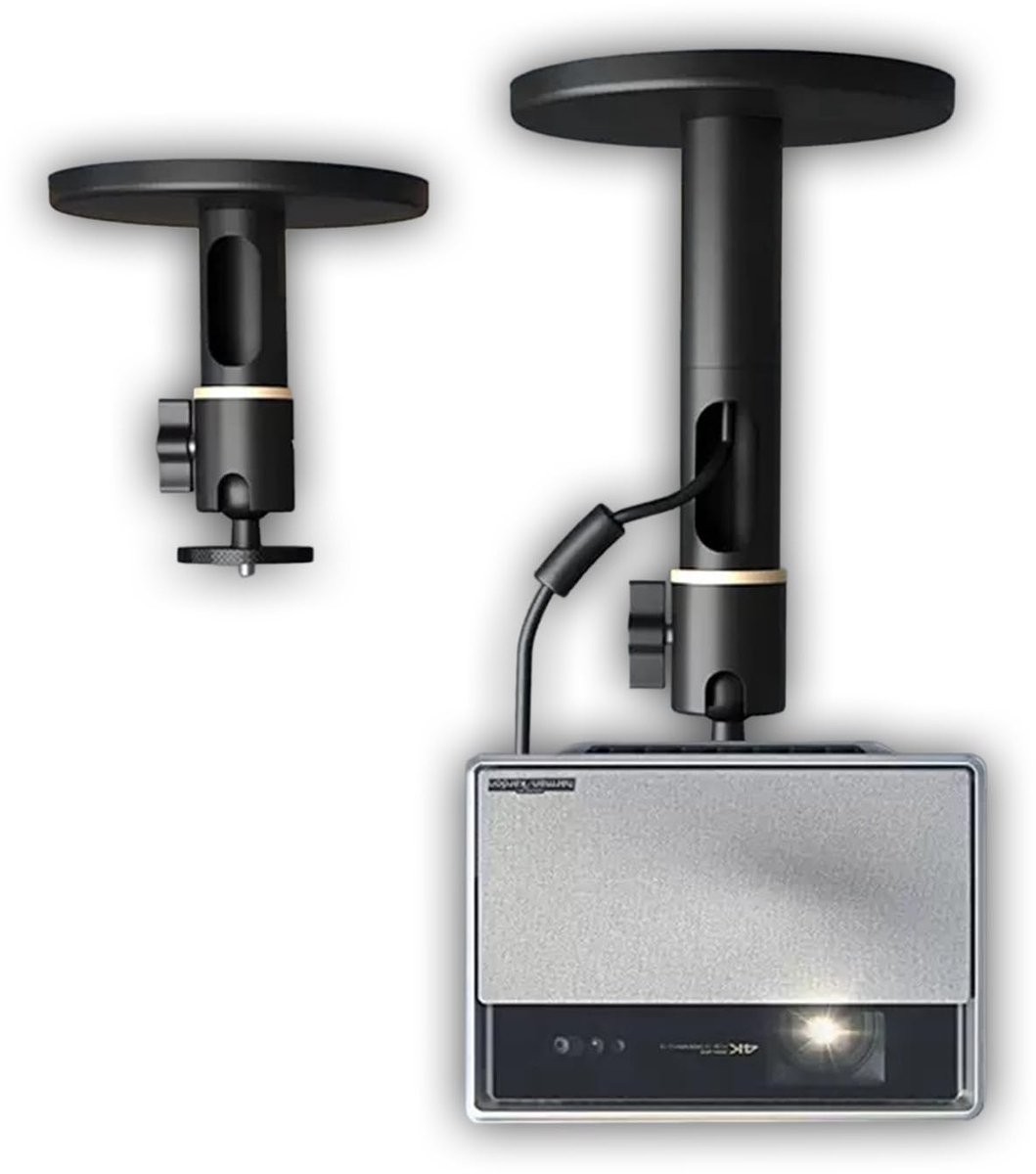 Universele Plafond- en Wandhouder voor Beamer - Verstelbaar 15-45 cm - Zwart