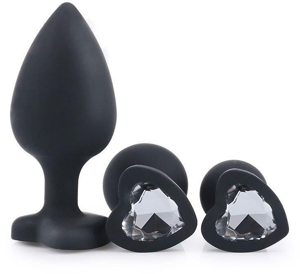 Silicone Fitness Accessoire - Hartvormig - Drie Maten