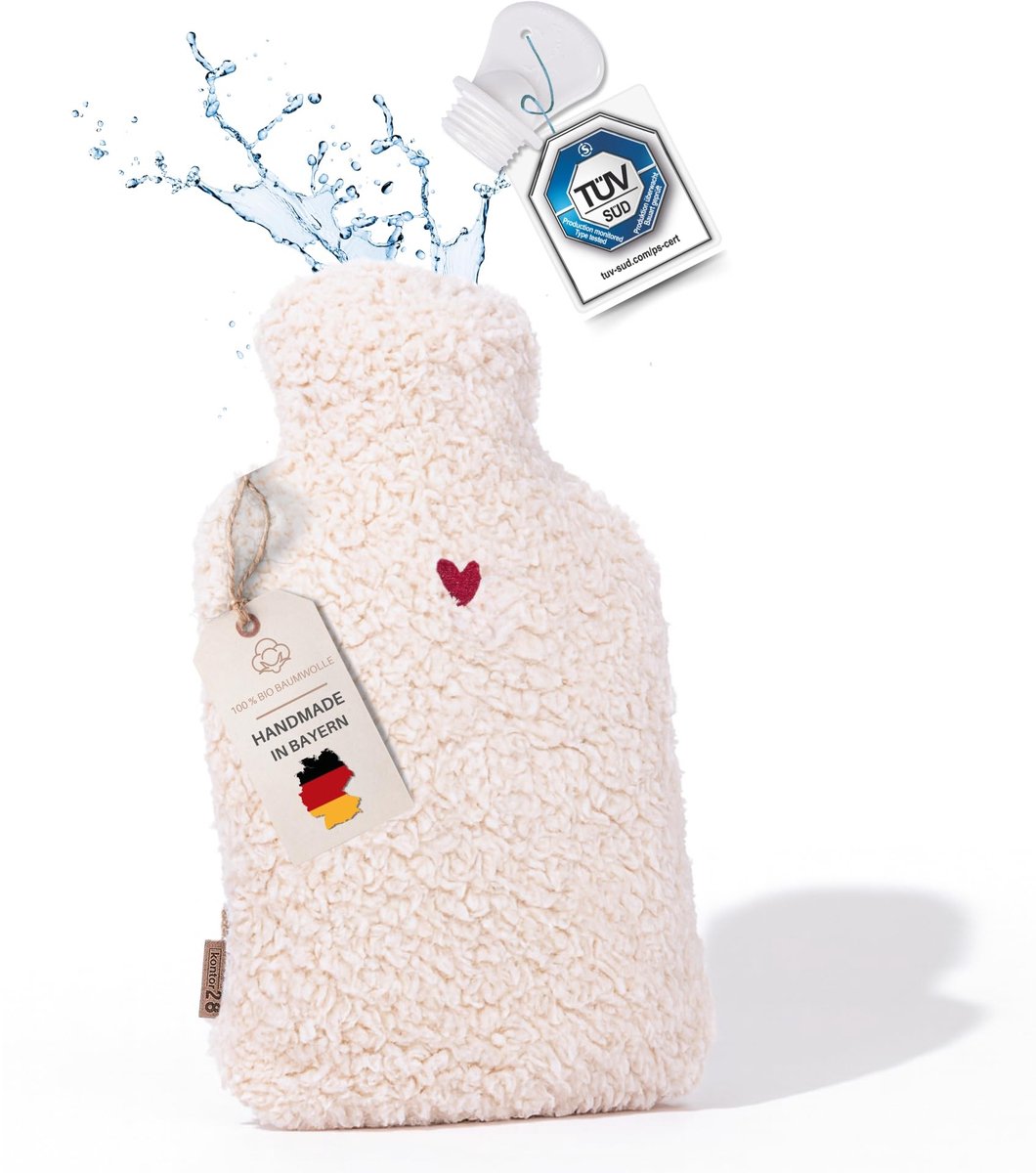 Knuffel Warmwaterkruik met Organic Cotton Cover