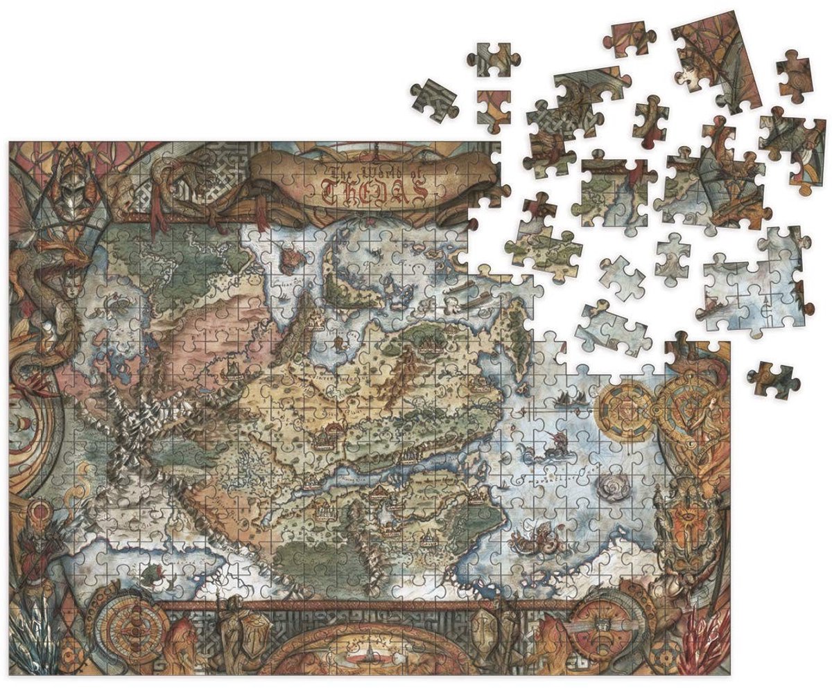 Dragon Age Puzzel - Wereldkaart van Thedas - 1000 Stukken