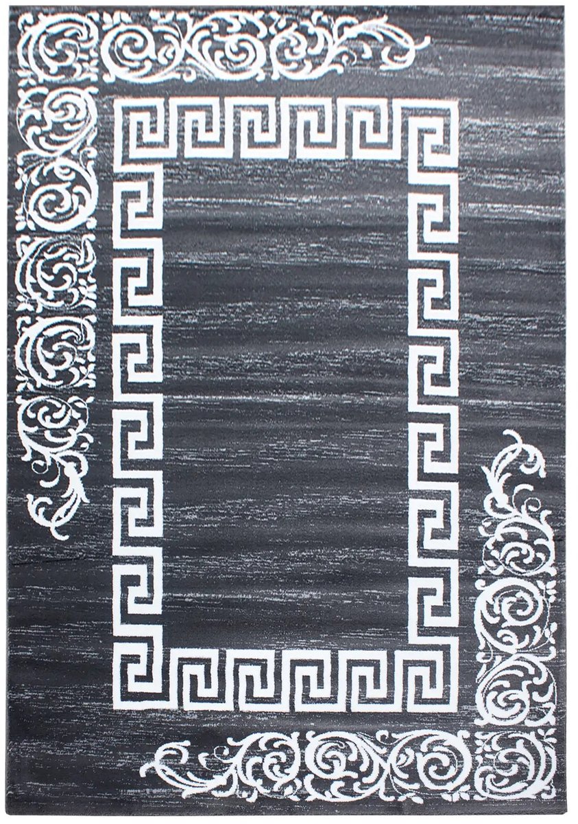 Dutch XXL Klassiek Vloerkleed | Tapijt | Miami | Kader | Grijs | 160x230 cm