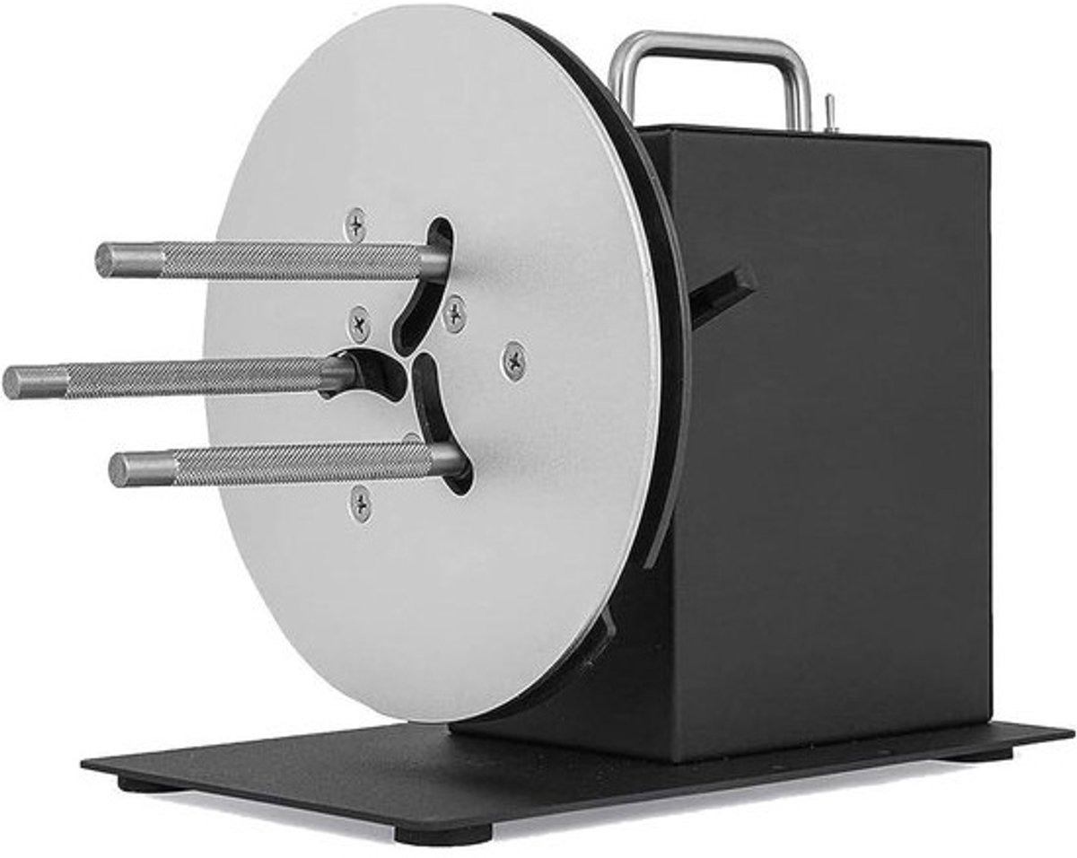 Label Winder Machine - Label Rewinder - Labels Opwikkelen - Automatische Snelheidssynchronisatie - 100 mm Rolbreedte - Zwart