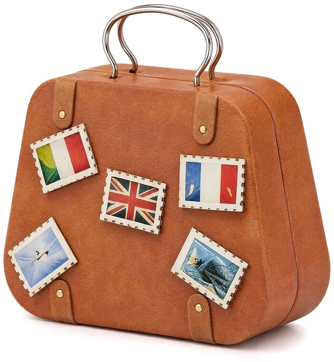 Mini-Reiskoffer - Multifunctionele Cadeaukoffer Bruin