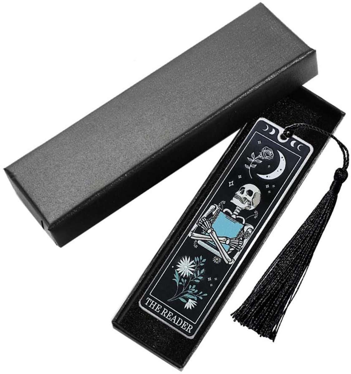 Gotisch Skelet Tarot Bladwijzer - Elegante Leeshulp