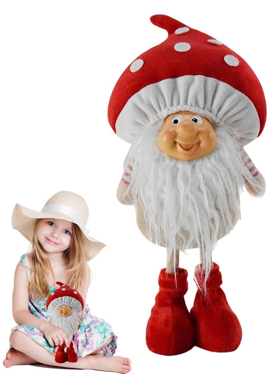 Paddestoelkabouter Decor - Hars vakantiebeeldje