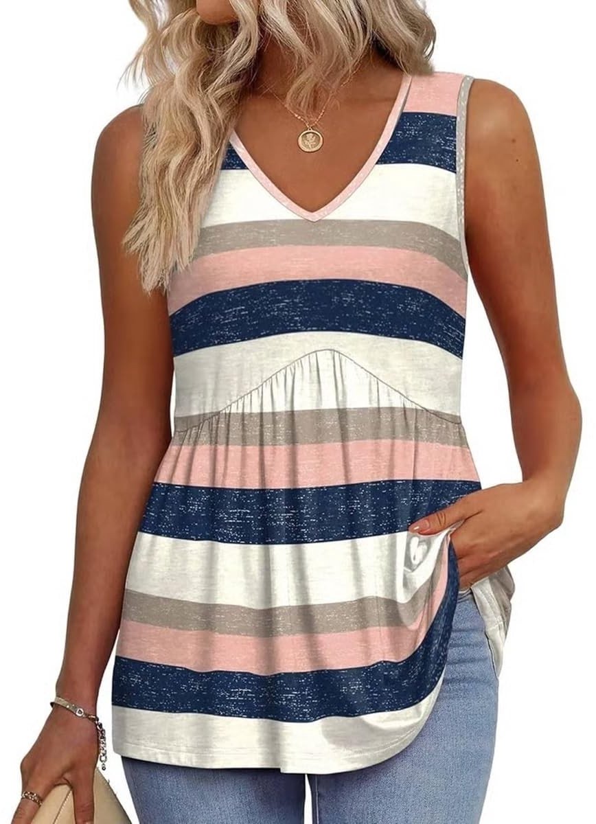 Dames Tanktop - Mouwloos - V-hals - XL