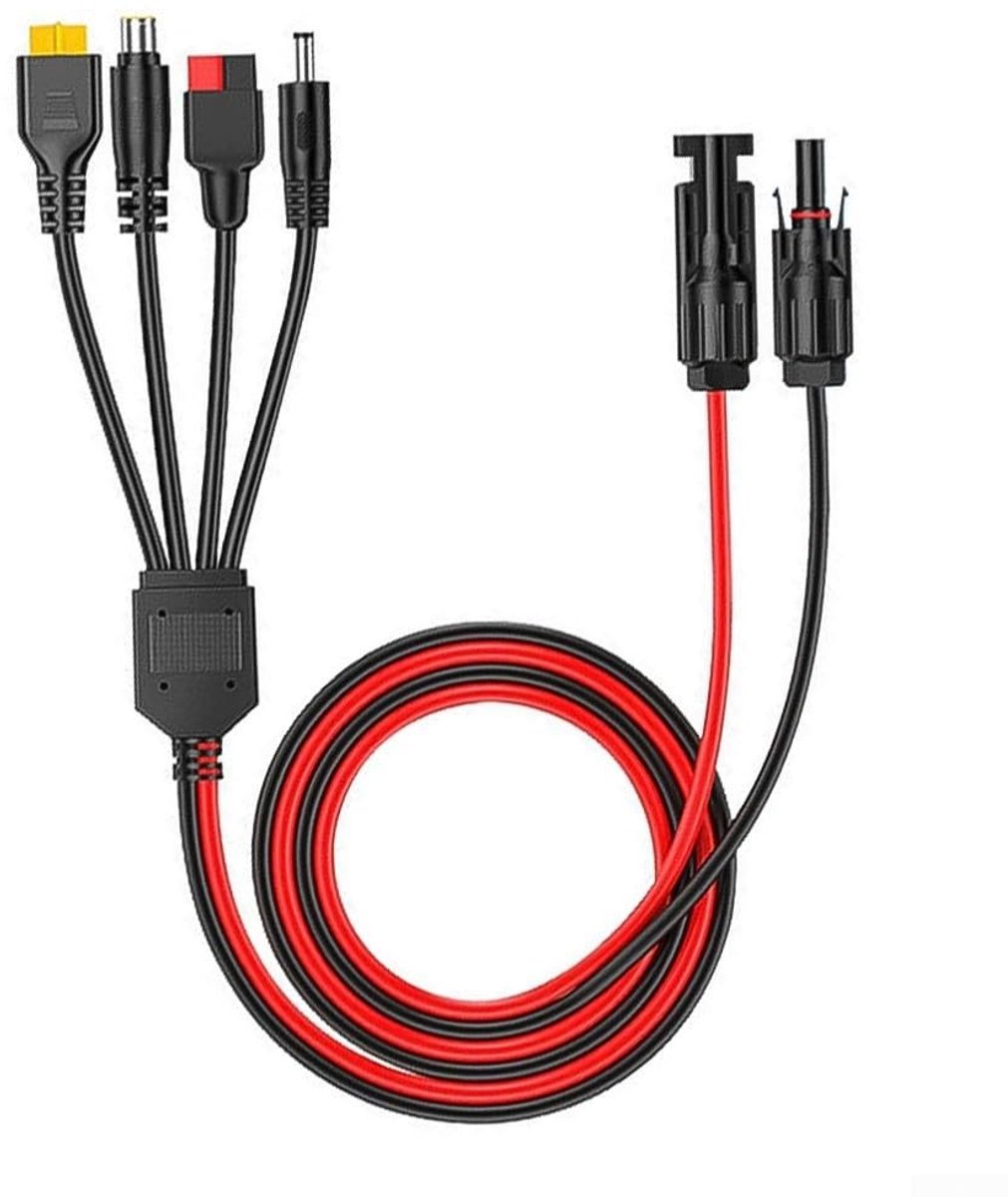 4-in-1 Zonnepaneel Verlengkabel - 1 Meter