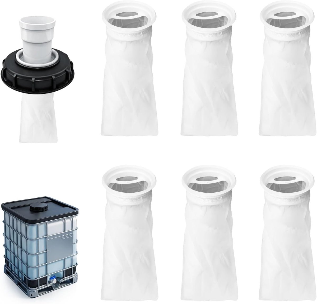 Nylon IBC-filter voor regenwatertanks, vervangingsaccessoires voor optimale filtratie en waterzuivering