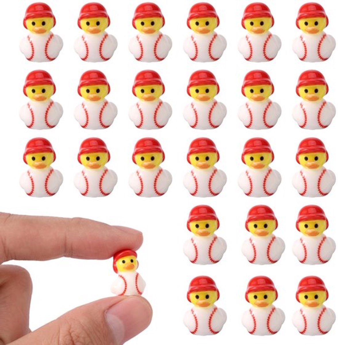 Honkbal Eend 25 Stuks - Miniatuur Ornament - Hars - Tuinaccessoires - Poppenhuis Decoratie - Schattig Ontwerp
