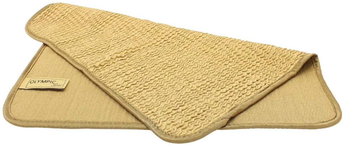 Microvezeldoek Olympic Wave Gold ChiaMo.nl 36 x 36 cm – 5 stuks