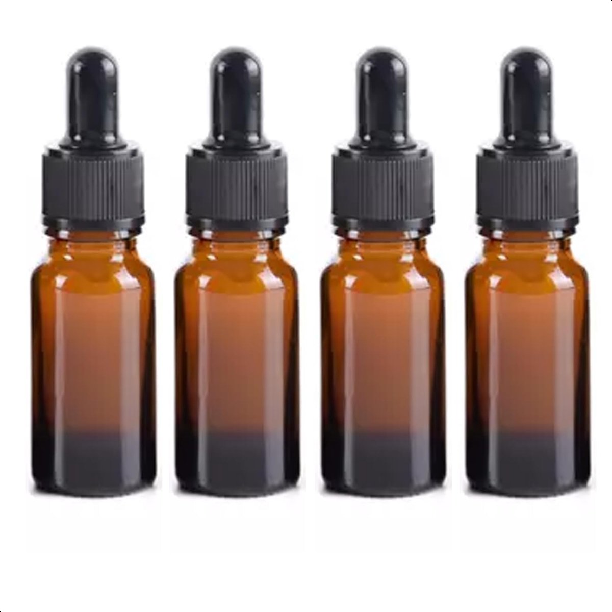 SnelShoppen - Pipette flessen 15 ml - 20 stuks - Doseringsflesje - Druppelfles - Pipette voor vloeistoffen - Lichtbescherming - Duurzaam materiaal