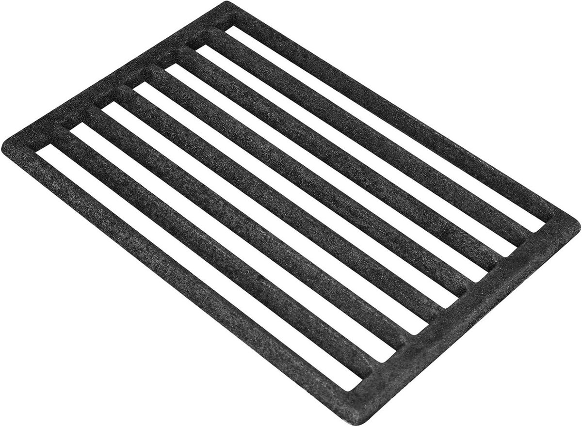Robuust gietijzeren haardrooster 25,5 x 17 cm, ideaal voor kachels en ovens, duurzaam kolenrooster voor optimale warmteverdeling