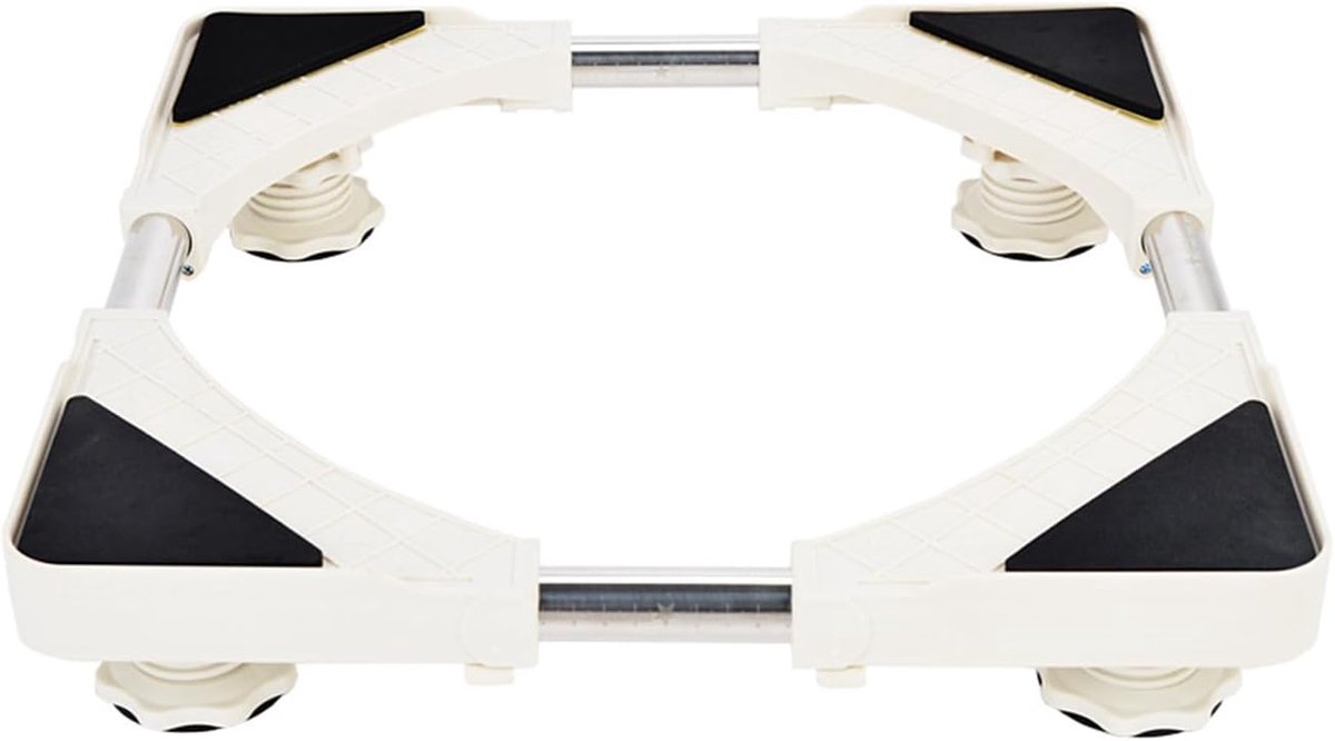 SnelShoppen - Verstelbare Wasmachine Basis 47-70cm - Onderstel voor Wasmachine, Droger, Koelkast, Vriezer, Afwasmachine - Hoogte 7-9cm, Staal, Duurzaa