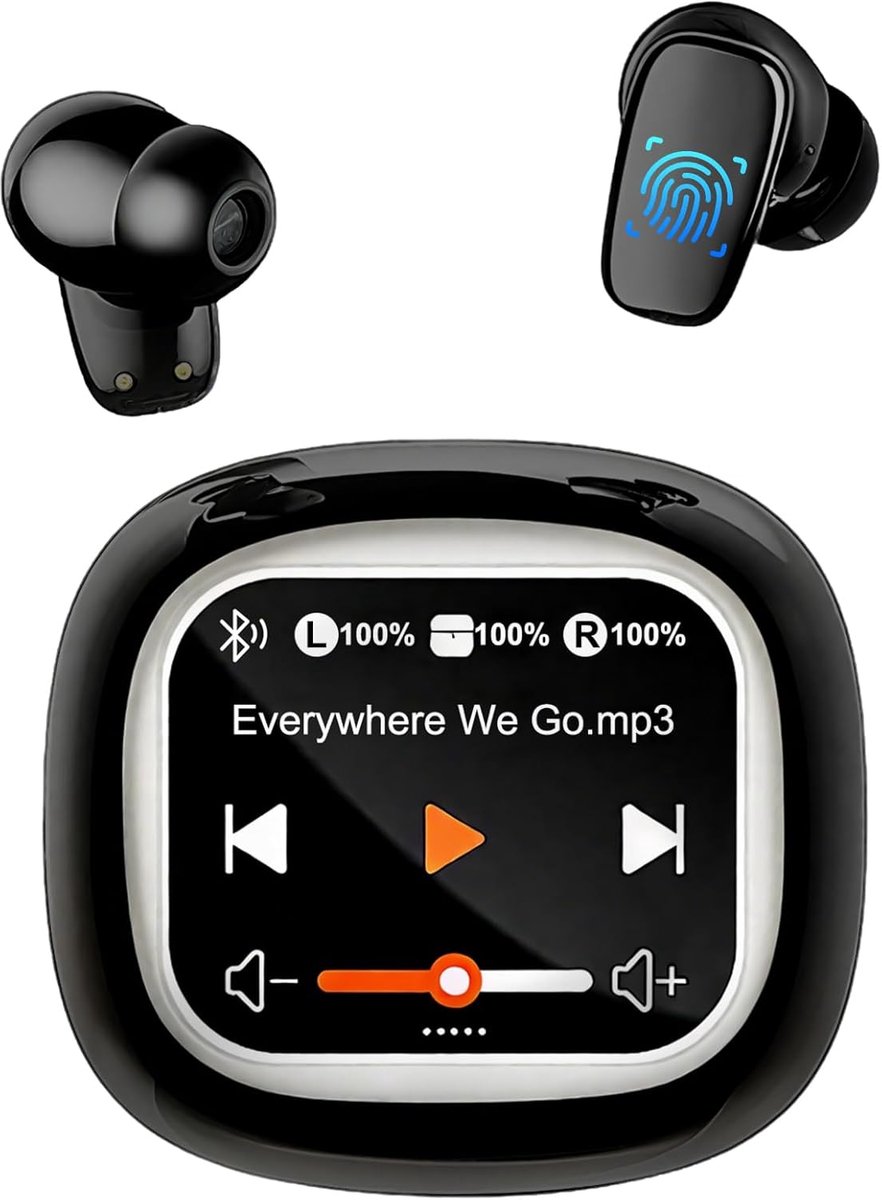 SnelShoppen - KI Translator Headphones, 3-in-1 Bluetooth 5.4 Vertaal Koptelefoon, 144 Talen, ANC Microfoon, 68 Uur Batterij, Ideaal voor Zaken, Reizen