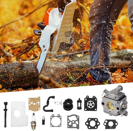 MS170 MS180 C1Q-S57A Carburateur Kit voor STIHL 017 018 MS 170 180 180C MS170 MS180 MS170C MS180C Kettingzaag/grasmaaiers met luchtfilter Tune Up Kit van Huztl — afbeelding 4