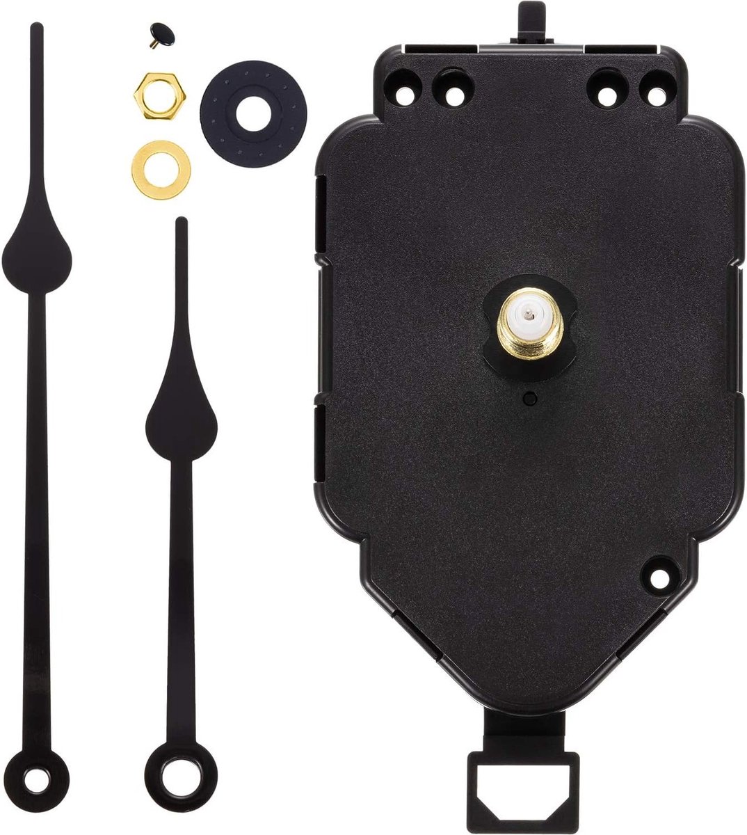 Pendule Klok met Kwarts Mechanisme en Lange As - Perfect voor Wanddecoratie en Tijdweergave