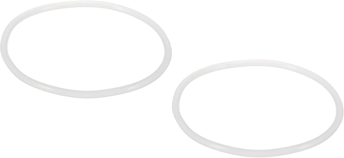 SnelShoppen - O-Ringen voor Waterfilter 10 Inch - 87 x 4mm Siliconen Vervangingsringen - Wit - 2 Pack voor Keuken Waterfilters