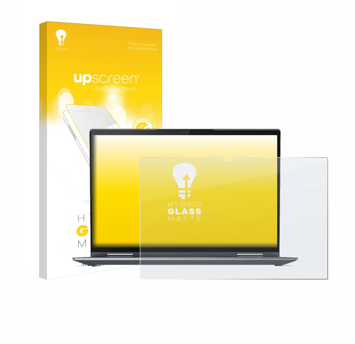 upscreen - Screenprotector voor Lenovo ThinkPad X1 Yoga Gen 7 - Folie Beschermfolie Beschermglas matte