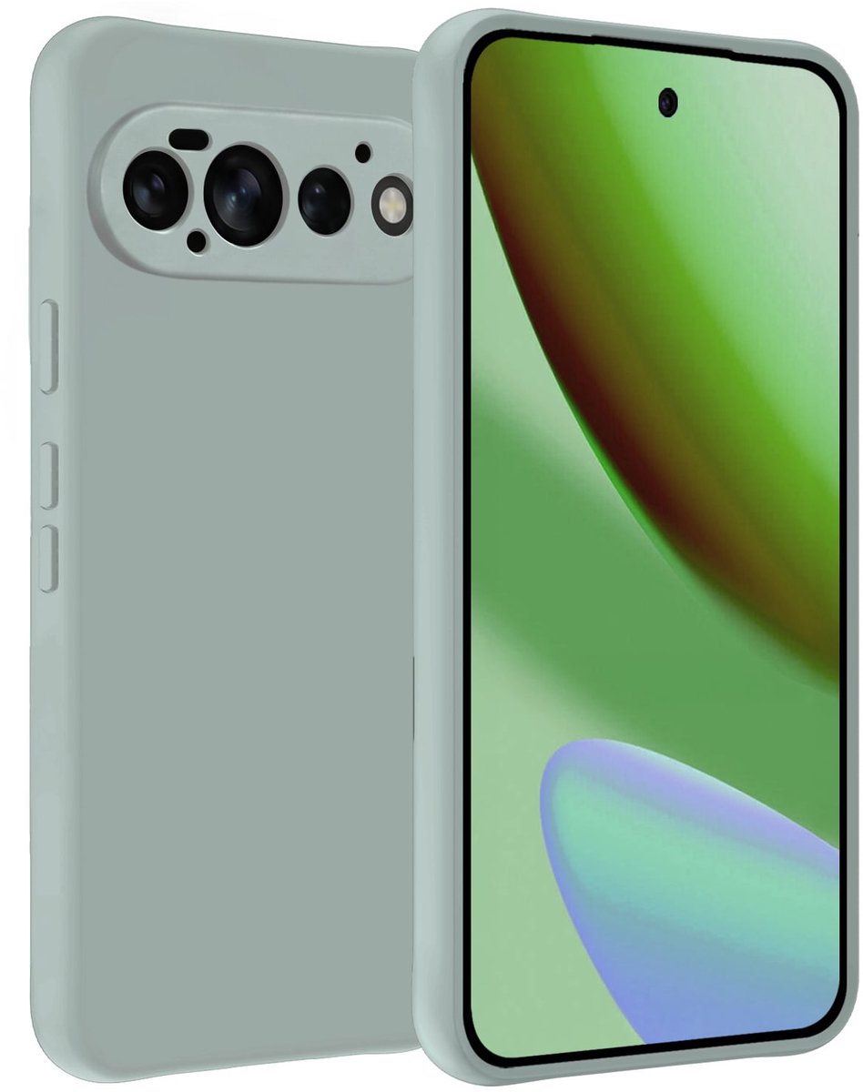 Hoesje Geschikt voor Google Pixel 11 Pro - Sterk & Shockproof - Hoes Cover - Siliconen Case - Lichtblauw