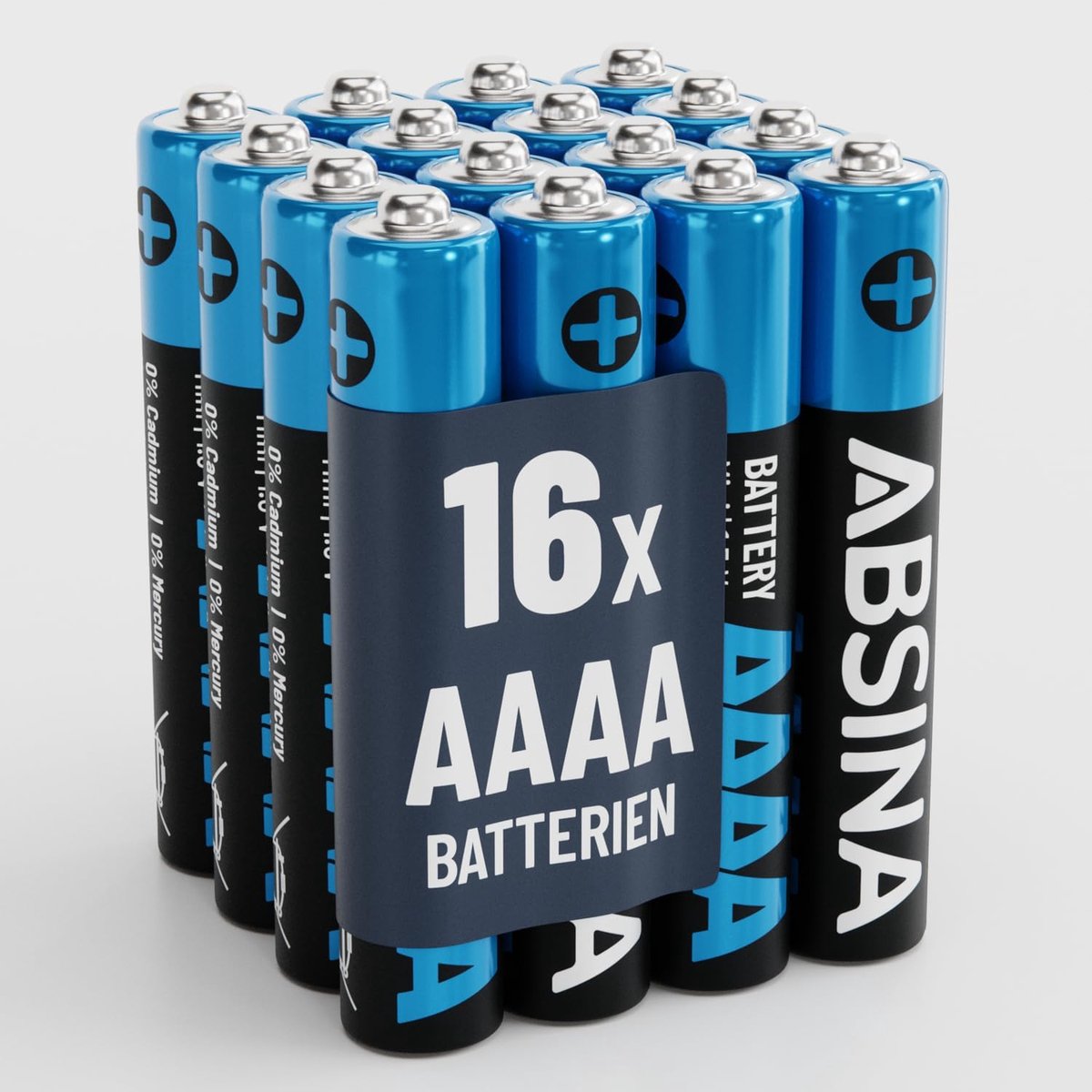 SnelShoppen - 16 x AAAA Batterijen - Alkaline Mini Batterijen 1.5V voor Surface Pen, Tablet, Laser Pointer, Remote Control en Meer - Duurzaam en Betro