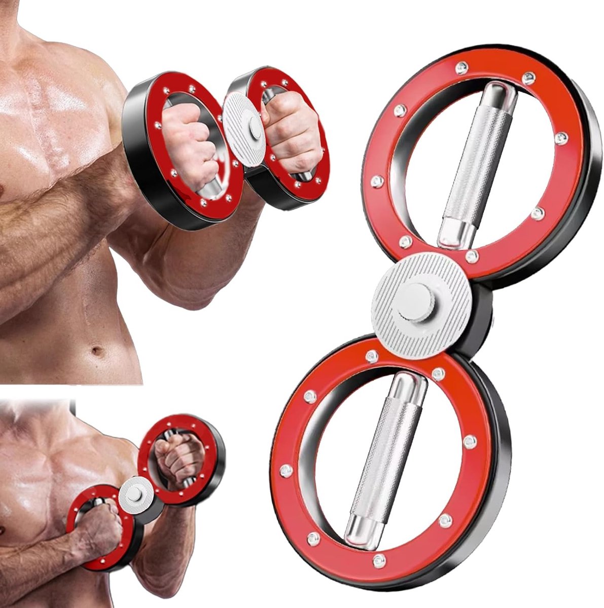 SnelShoppen - Arm Training Wheel, Handtrainer en Onderarm Trainer, Verstelbare Arm Trainer voor Polsen, Schouders en Borst, Punch Speed Trainer en Mar