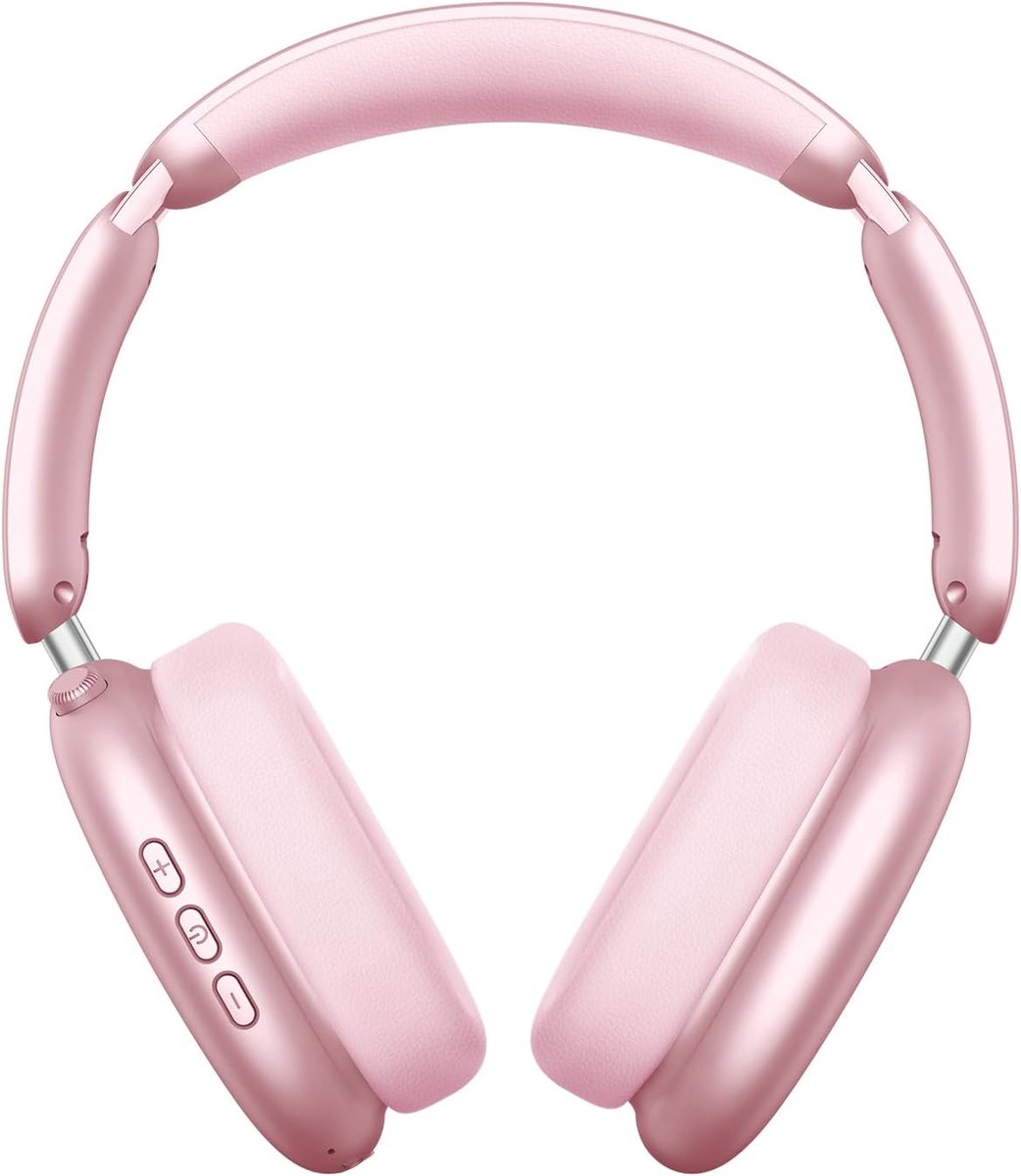SnelShoppen - Draadloze Over-Ear Hoofdtelefoon met Actieve Noise Cancelling, 60 Uur Batterij, 5 EQ Muziekmodi, Hi-Res Audio, Diepe Bass, Opvouwbaar, B