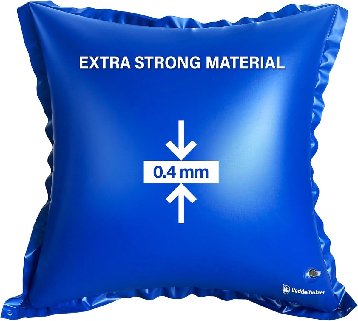 SnelShoppen - Veddelholzer XXL 120 x 120 cm Ronde Luchtkussen voor Zwembad - Inclusief 4 m Touw - Ideale Winterbescherming voor Zwembad en Whirlpool
