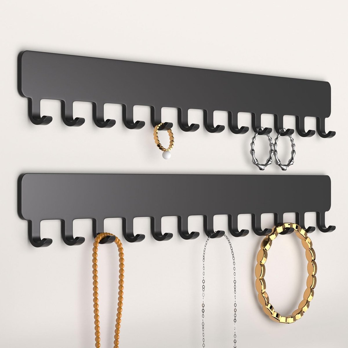 SnelShoppen - Wand Juwelen Organizer, Robuuste Kettingen Houder voor Halskettingen, Armbanden en Oorbellen, Ruimtebesparende Oplossing, Makkelijk te M