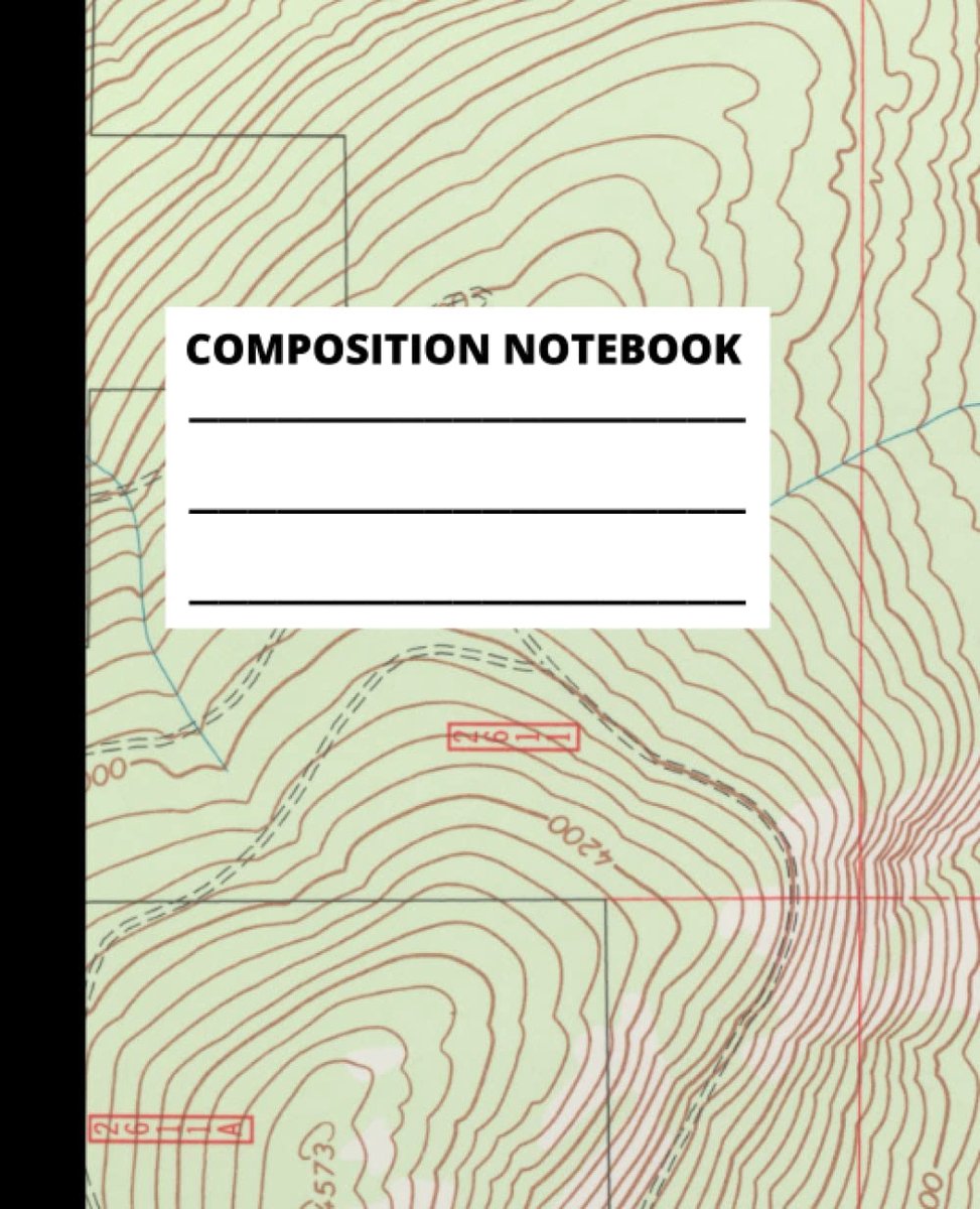 SnelShoppen - Lined Composition Notebook Beige Waves Notitieboek Soft Cover voor Kinderen, Scholen, Creatief Schrijven, 200 Pagina's Ruim Geregeld