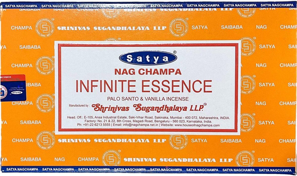 SnelShoppen - Satya Nag Champa Geurstokjes set van 12 dozen, 15g, Exclusieve Palo Santo en Vanille geur, Handgemaakt, Milieu vriendelijk, Giftset voor