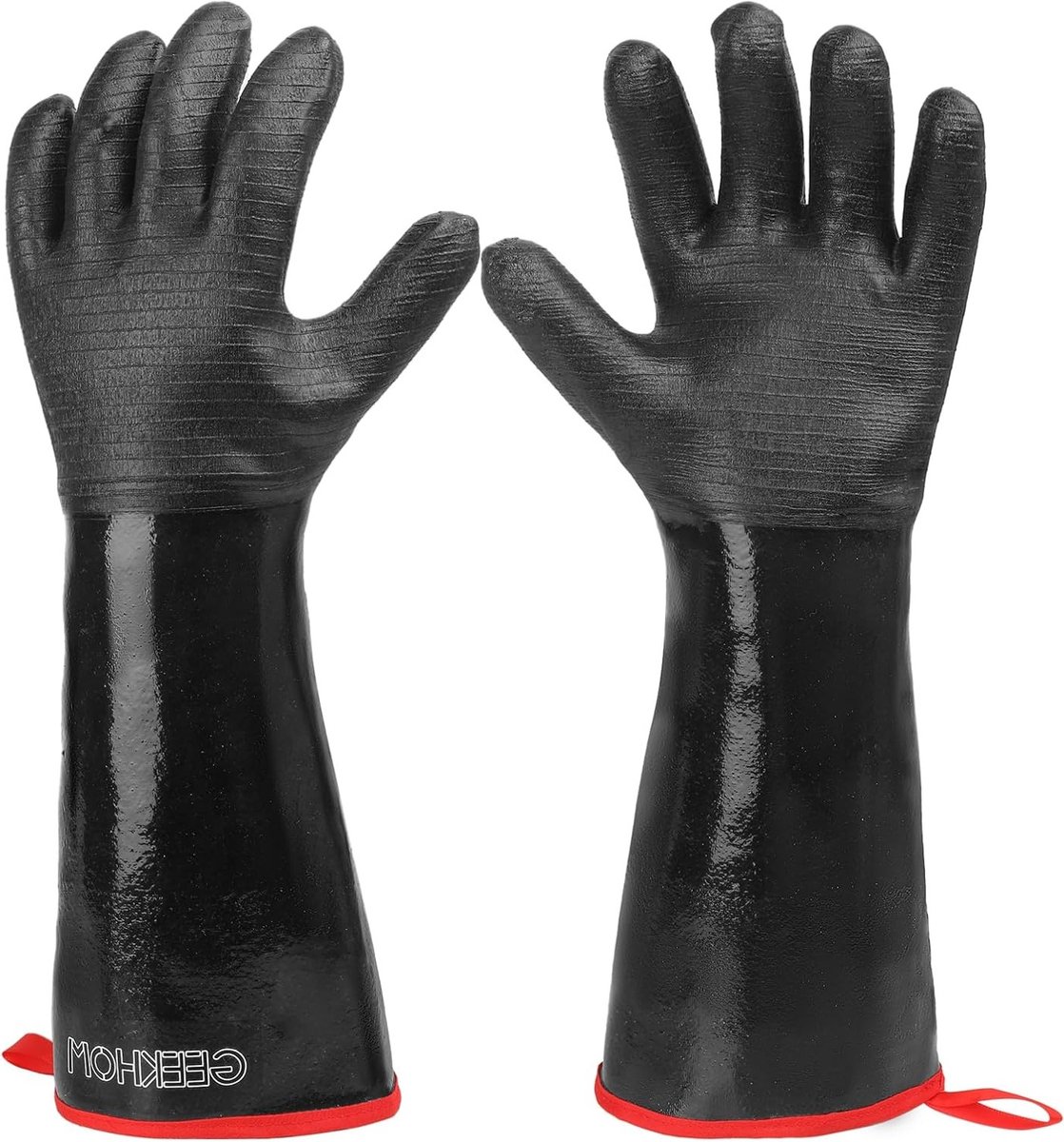 Hittebestendige Grillhandschoenen voor BBQ, Barbecue en Bakken - Waterdichte en Geïsoleerde 45 Inch Handschoenen voor Koken en Frituren