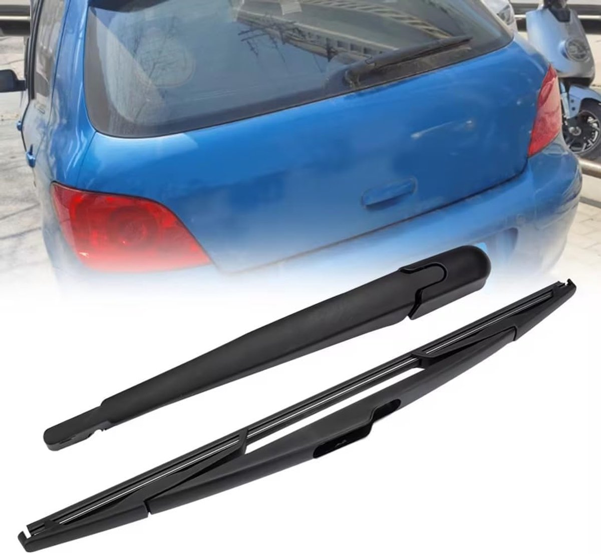 SnelShoppen - Achterruitwisser Set voor 307, Achterruitwisserarm & Blad, Wiper Arm en Blade voor 307 2001-2007, Hoogwaardige Kwaliteit, Lange Levensdu