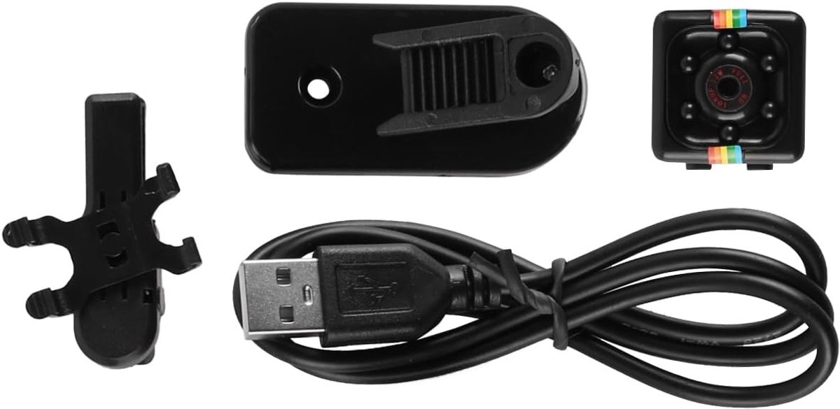 SnelShoppen - Mini Camera Nanny Camera zonder WiFi, 1080P HD Verborgen Beveiligingscamera met Bewegingsdetectie en Infrarood Nachtzicht, Compact en Di
