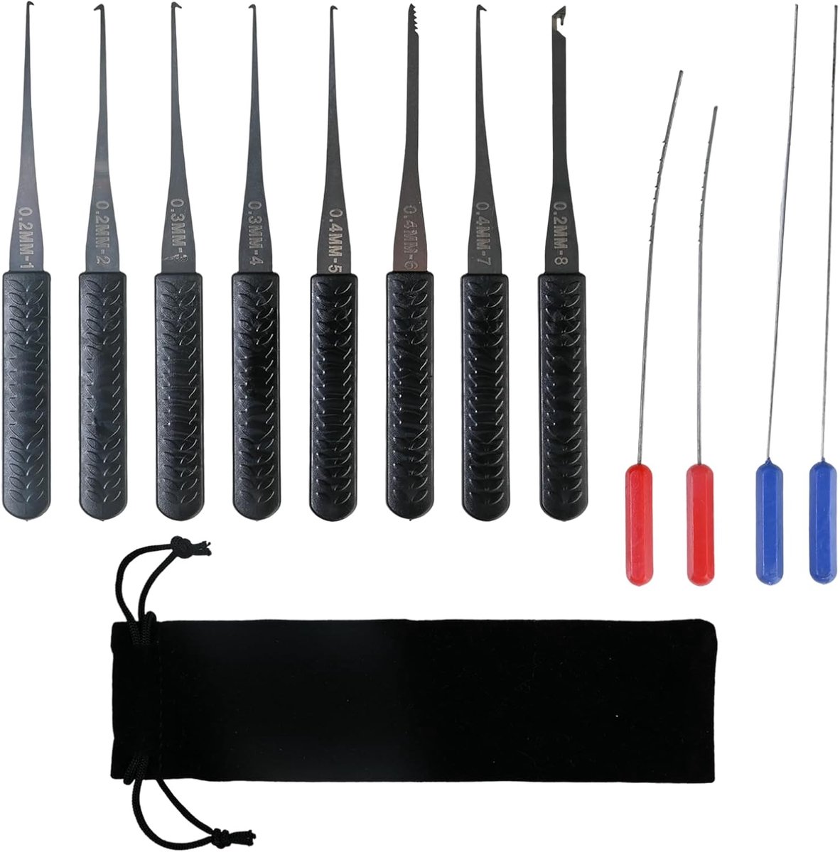 SnelShoppen - Gripper Set voor Kapotte Sleutels, 12-delige Breukverwijderingsset, RVS Extractors met Opbergtas, Professionele Gereedschapset voor Mech