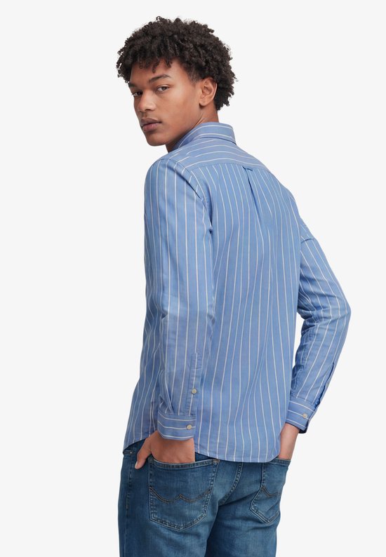 Superdry - Preppy Oxford Overhemd Relaxed Pasvorm - Heren - Lange mouwen shirts